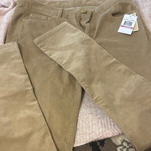 Women's Tan Michael Kors Corduroy Pants